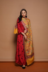 Jacobean Weave Pashmina Kani Shawl - The Pashm
